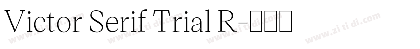 Victor Serif Trial R字体转换